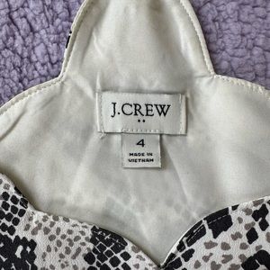 J.Crew Camisole Black/White snake skin print
